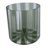 Set di 2 bicchieri da acqua grigi a coste piccole