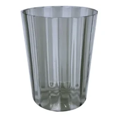 Set di 2 bicchieri da acqua grigi a coste