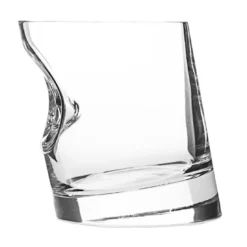 Set di 6 bicchieri da acqua in cristallo con tappo per ghiaccio di Angelo Mangiarotti