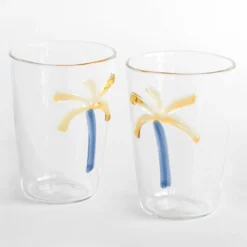 Set di 6 bicchieri da acqua in vetro soffiato Las Palmas