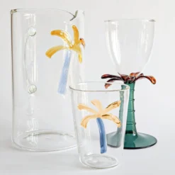 Set di 6 bicchieri da acqua in vetro soffiato Las Palmas
