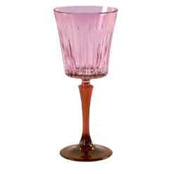 Set di 2 bicchieri da acqua rosa-arancio Domina