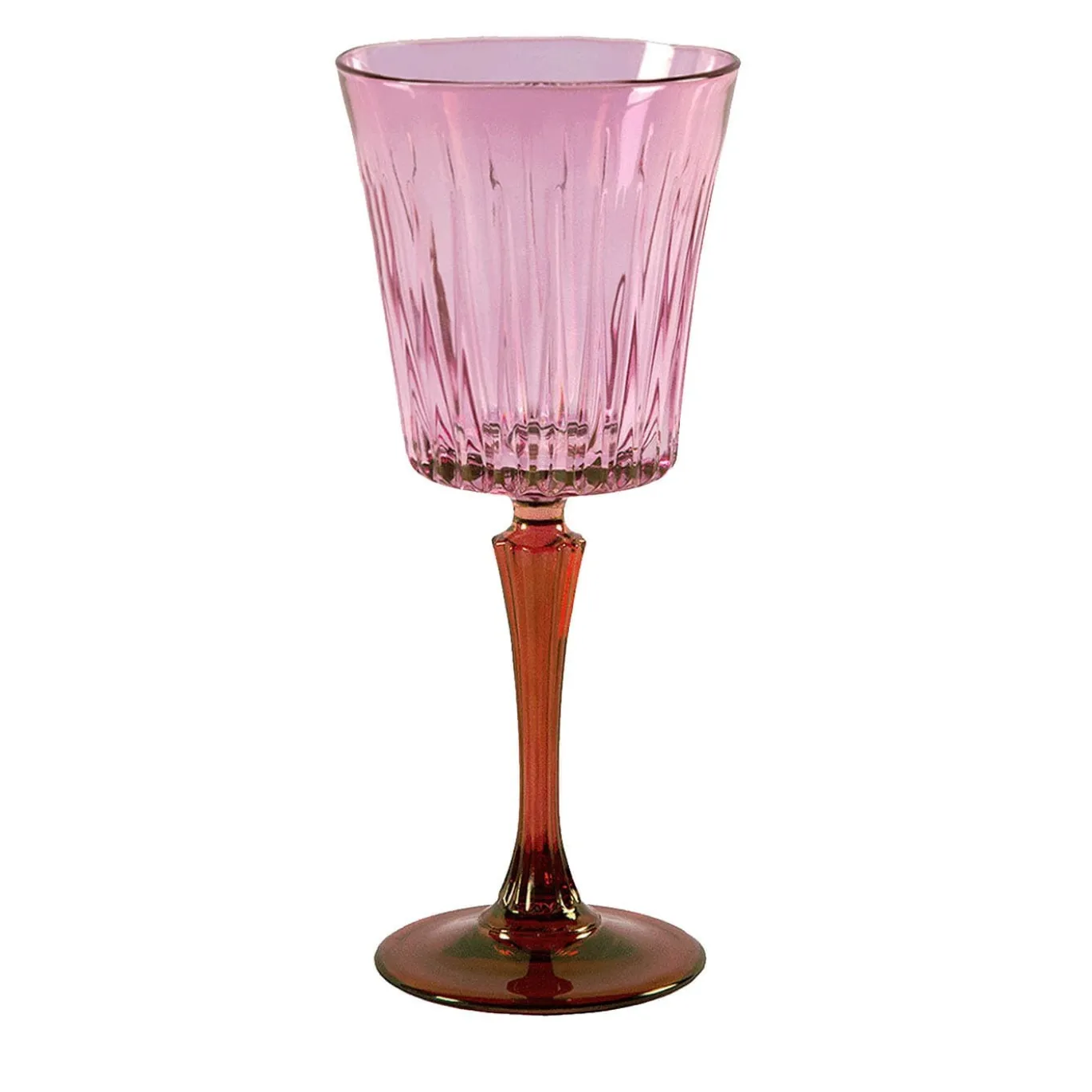 Set di 2 bicchieri da acqua rosa-arancio Domina