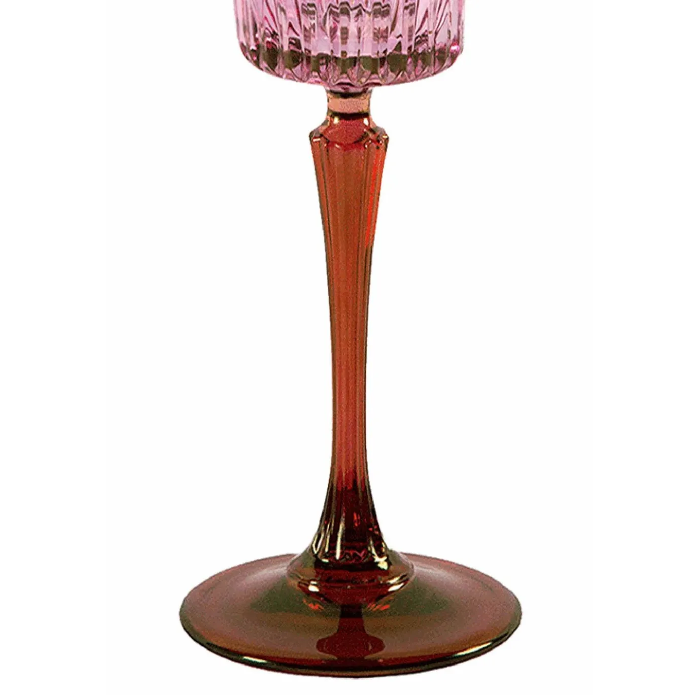 Set di 2 bicchieri da acqua rosa-arancio Domina