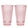 Set di 2 bicchieri da acqua rosa Isis