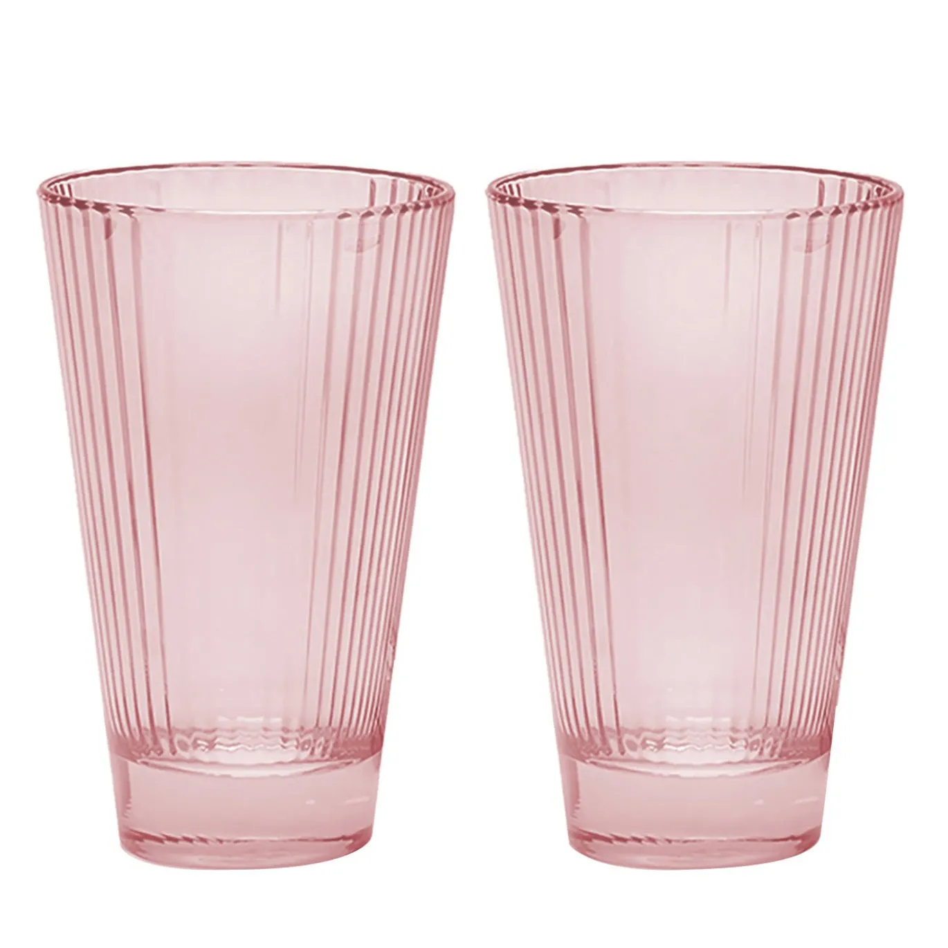 Set di 2 bicchieri da acqua rosa Isis