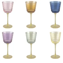 Set di 6 bicchieri da acqua Tokyo Matt Multicolor