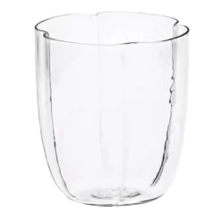 Set di 4 bicchieri da acqua trasparenti con petali