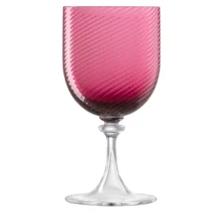 Set di 6 bicchieri da acqua twisted Rubino Rosso