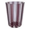 Set di 2 bicchieri da acqua viola a coste