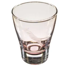 Set di 6 bicchieri da acqua viola con incisione a forma di gatto #4