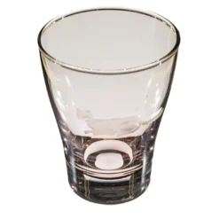 Set di 6 bicchieri da acqua viola con incisione a forma di gatto #3