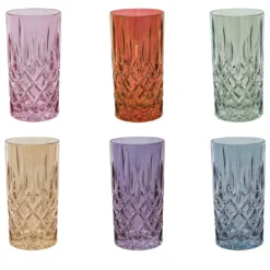 Set di 6 bicchieri da bibita Nobile