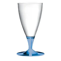 Set di 6 bicchieri da birra con stelo Sapphyre Blue