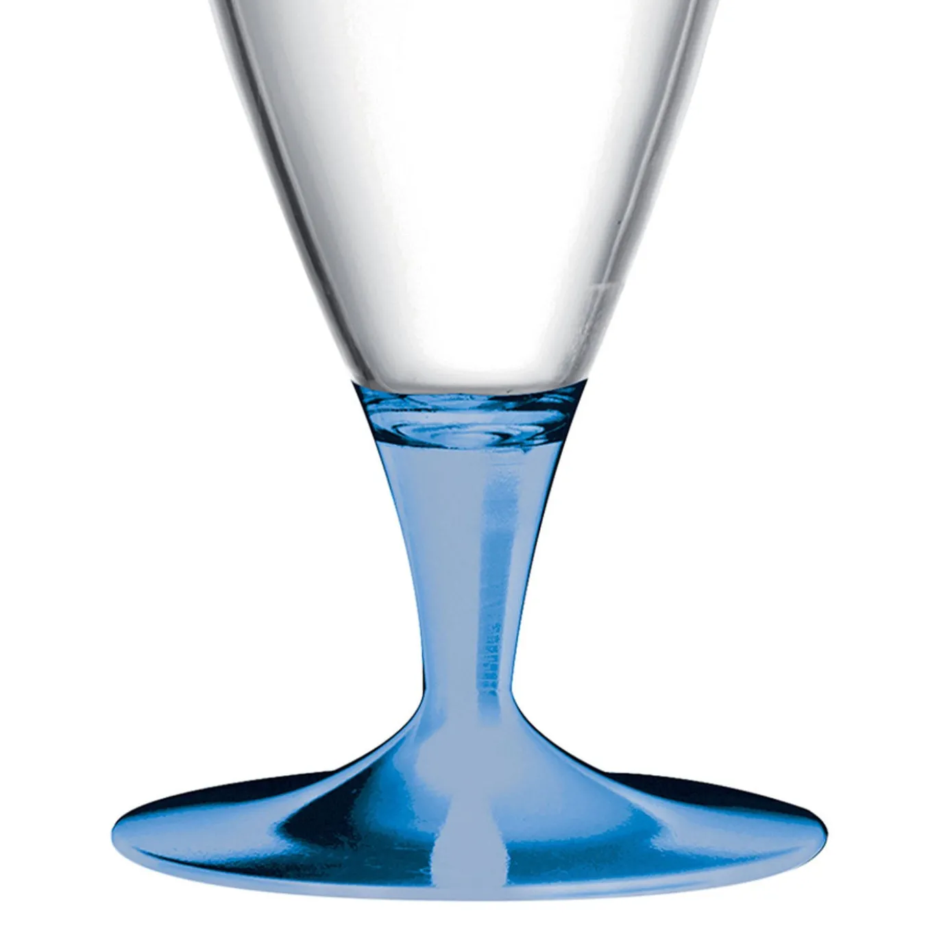 Set di 6 bicchieri da birra con stelo Sapphyre Blue