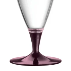 Set di 6 bicchieri da birra con stelo rosa quarzo