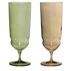 Set di 2 bicchieri da birra decorati a mano Suite