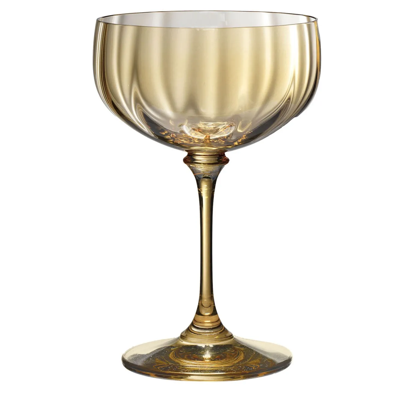 Set di 6 Bicchieri da Champagne Riflesso Marroni