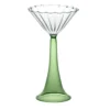 Set di 2 bicchieri da cocktail Campanula verdi