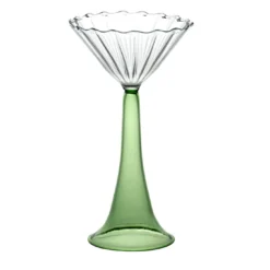 Set di 2 bicchieri da cocktail Campanula verdi