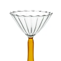Set di 2 bicchieri da cocktail Campanula ambra