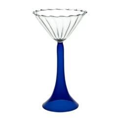 Set di 2 bicchieri da cocktail Campanula Blu