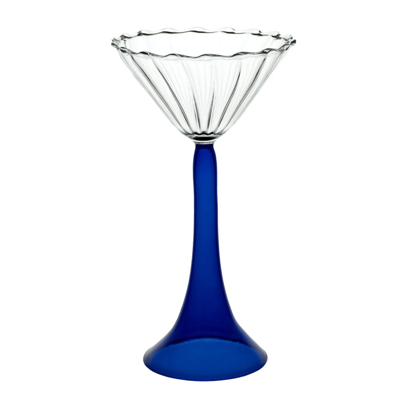 Set di 2 bicchieri da cocktail Campanula Blu