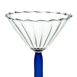 Set di 2 bicchieri da cocktail Campanula Blu