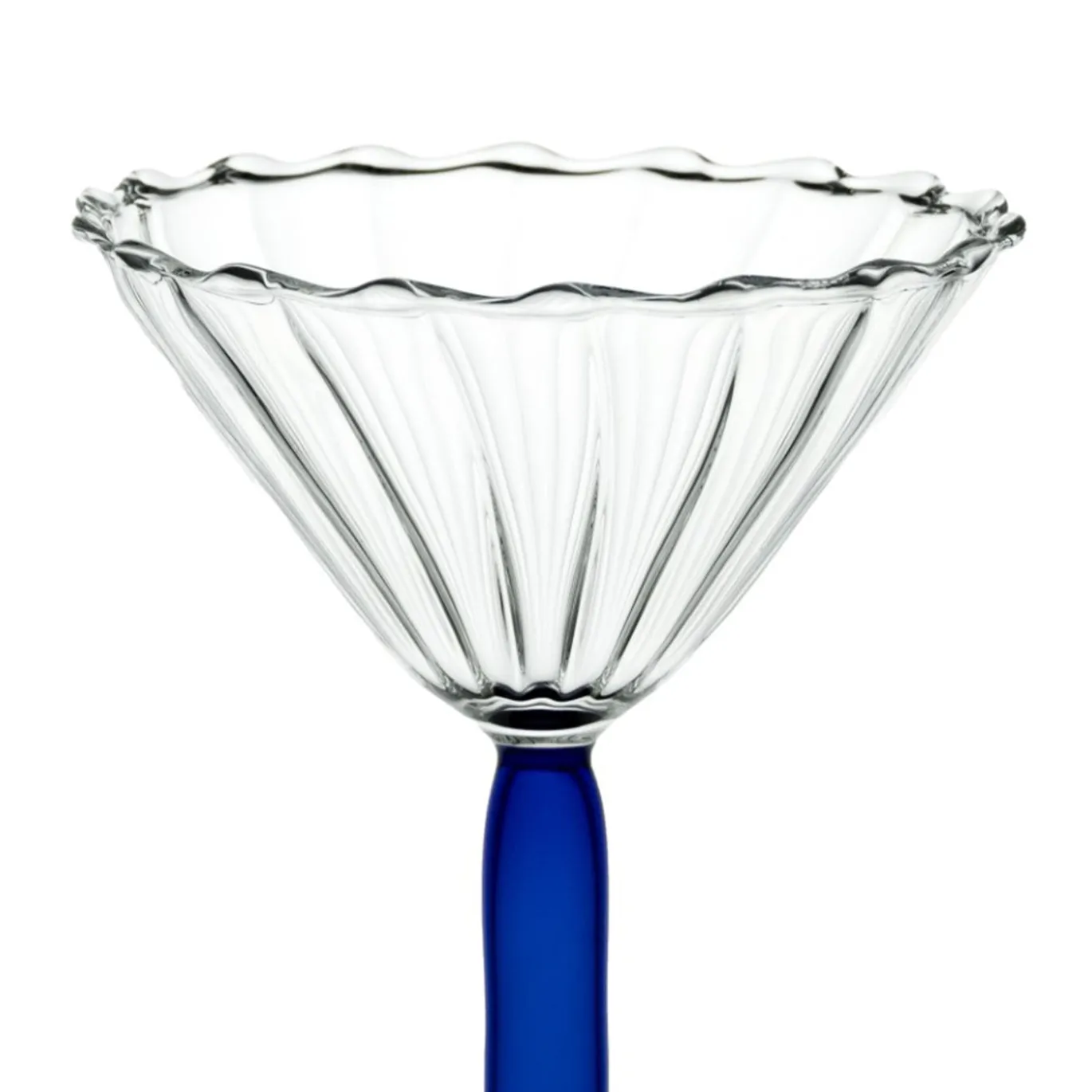 Set di 2 bicchieri da cocktail Campanula Blu