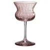 Set di 6 Bicchieri da Cocktail Decorati a Mano Tulipa Rosa