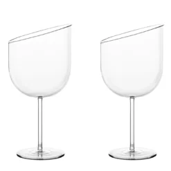 Set di 2 bicchieri da cocktail Gino con taglio obliquo