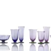 Set di 6 bicchieri d'acqua twisted Glicine Viola