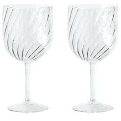 Set di 2 bicchieri Dafne in vetro soffiato