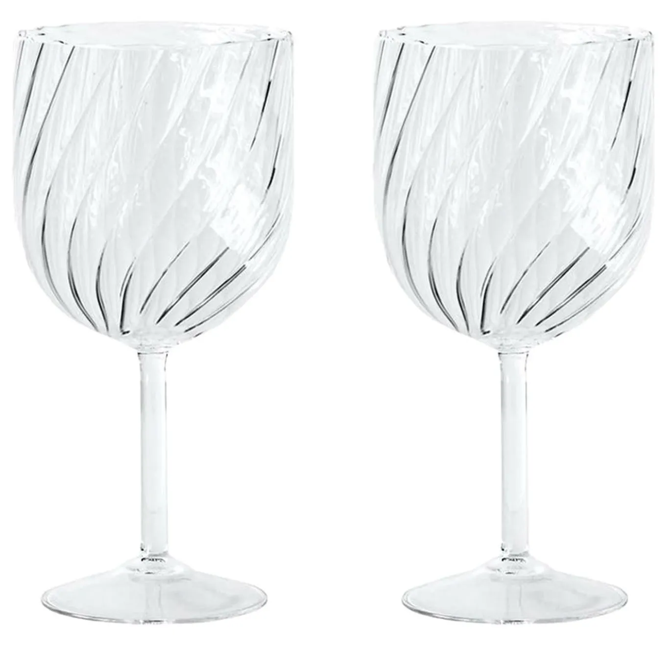 Set di 2 bicchieri Dafne in vetro soffiato