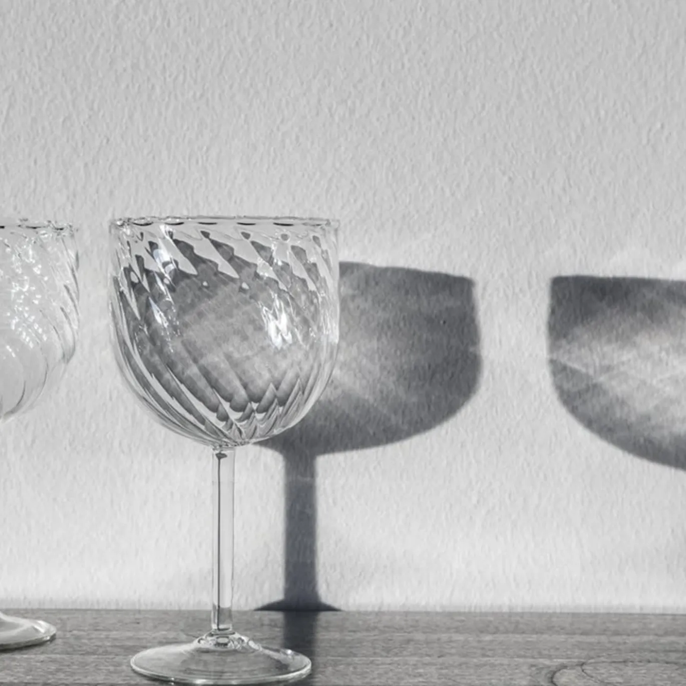Set di 2 bicchieri Dafne in vetro soffiato