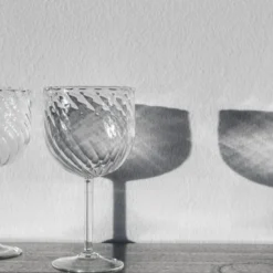 Set di 6 bicchieri Dafne in vetro soffiato