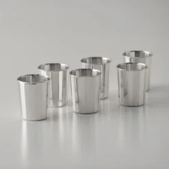 Set di 6 bicchieri da liquore in argento sterling