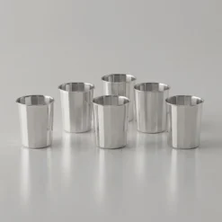 Set di 6 bicchieri da liquore in argento sterling