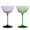 Set di 2 bicchieri da martini decorati a mano Suite