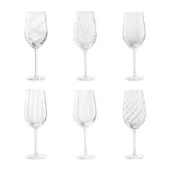 Set di 6 bicchieri da vino bianco misti Tolomeo