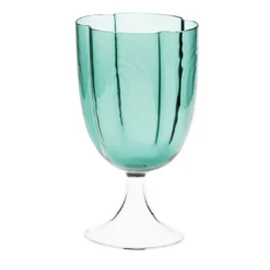 Set di 4 bicchieri da vino con petali di tiglio
