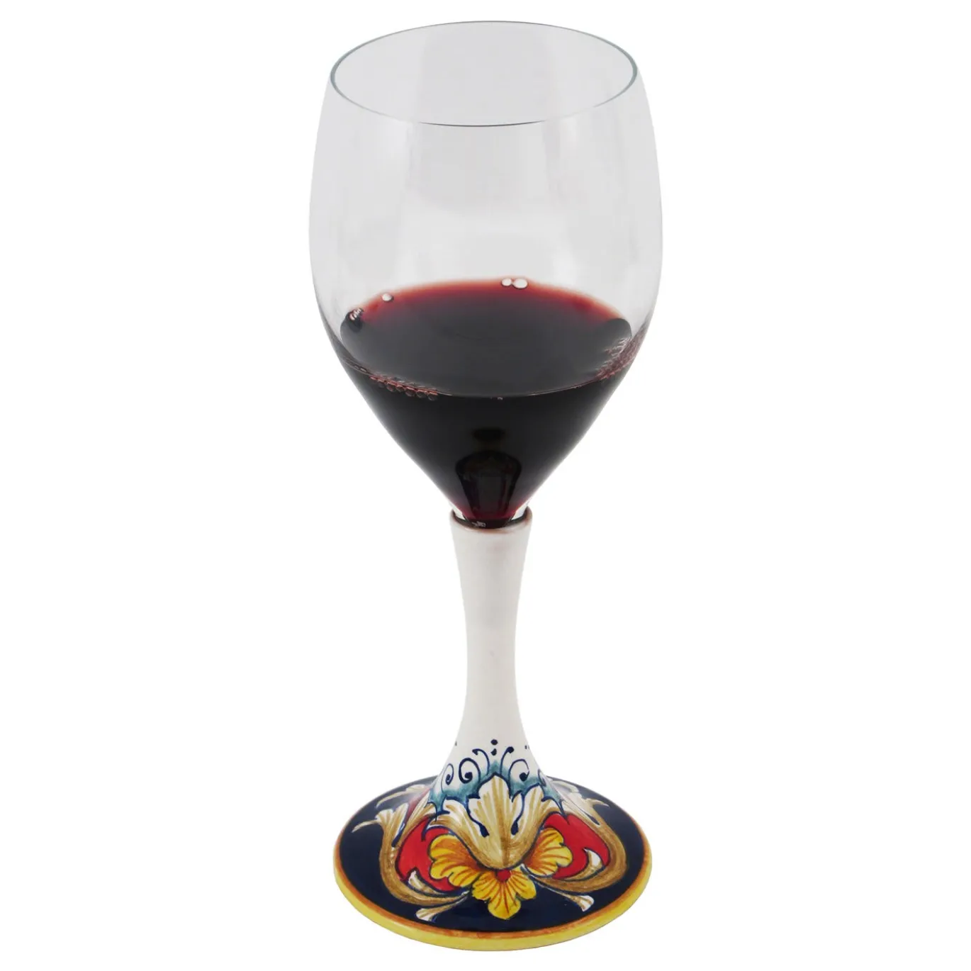Set di 2 bicchieri da vino floreali medi #4