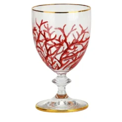 Set di 6 bicchieri da vino in corallo