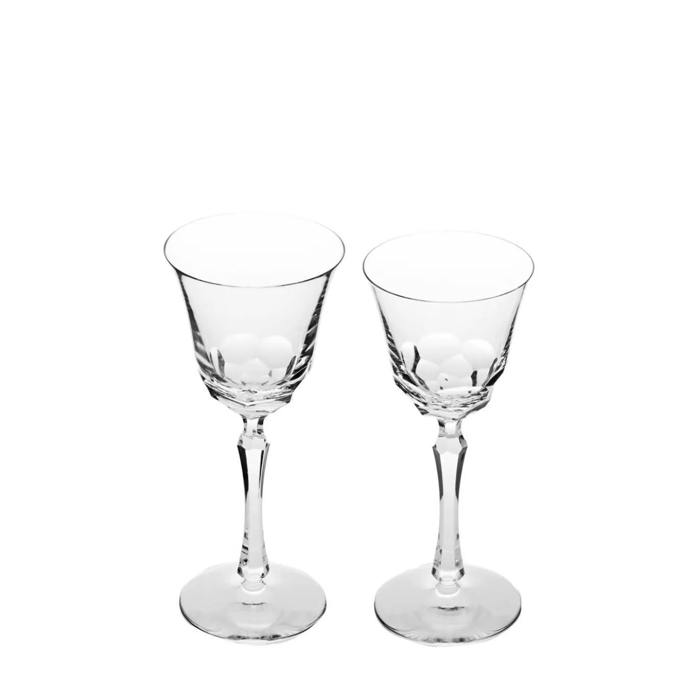 Set di 6 bicchieri da vino in cristallo Narciso
