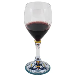 Set di 2 bicchieri da vino medi Ricco Deruta Floral