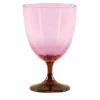 Set di 2 bicchieri da vino rosa-rosso Smooth