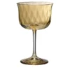 Set di 6 bicchieri da vino Tulipa gialli decorati a mano