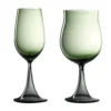 Set di bicchieri da vino verde Bourgogne Gran Cru e Riesling Mille e Una Notte di NasonMoretti e Stefano Marcato