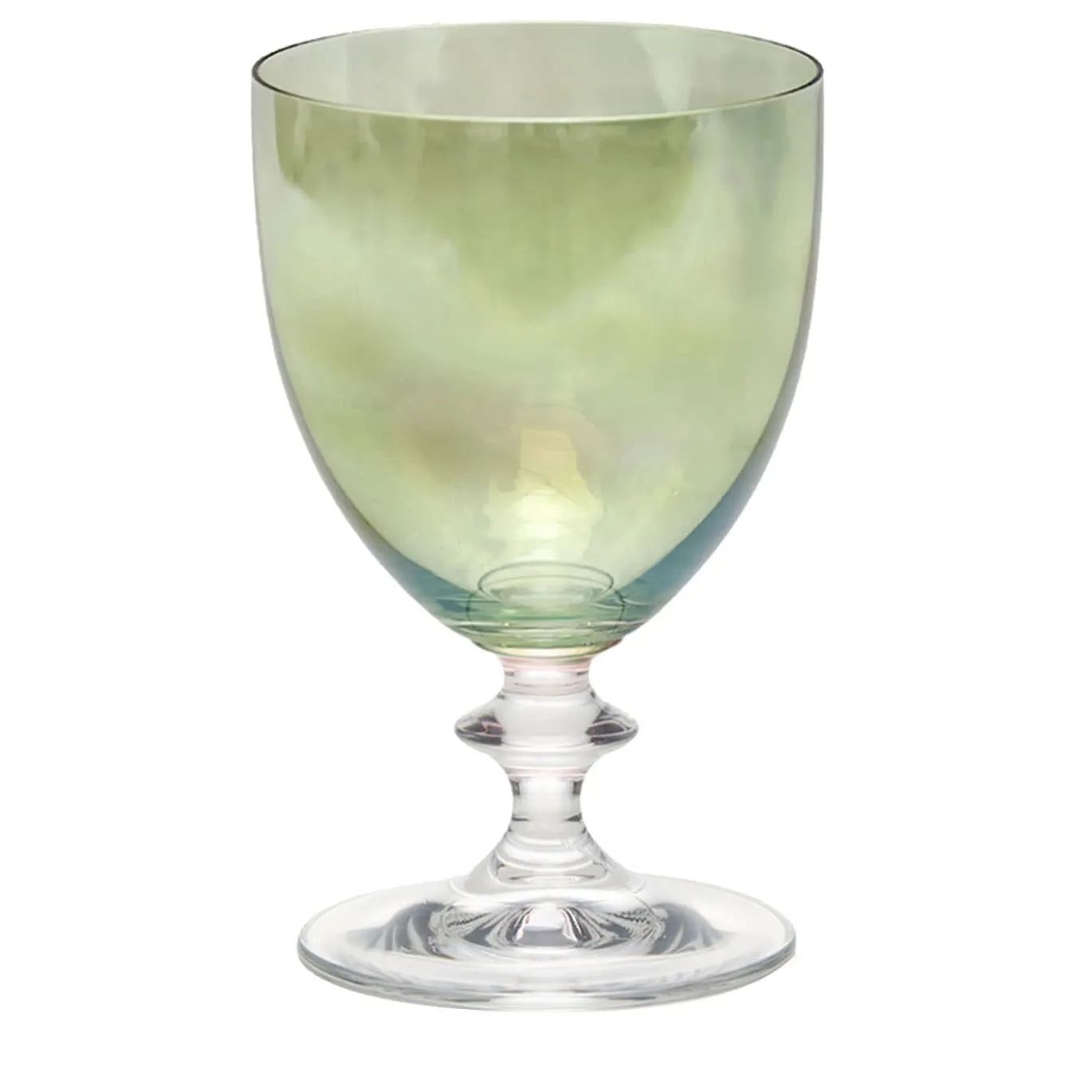 Set di 2 bicchieri da vino verdi Rosy