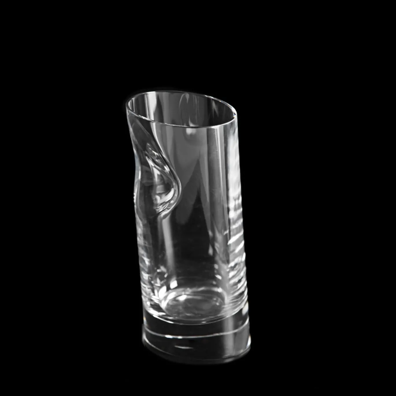 Set di 6 bicchieri da whisky in cristallo con tappo per ghiaccio di Angelo Mangiarotti